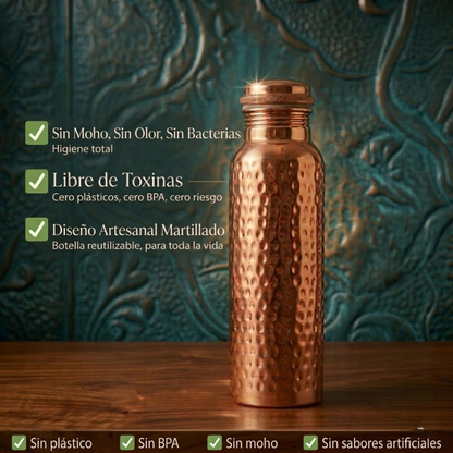 Botella Anti-Bacterias 800ml | Cero Microplásticos, Sin Moho, Sin BPA