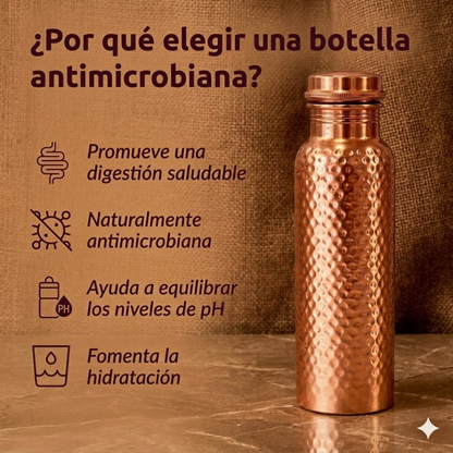 Botella Anti-Bacterias 800ml | Cero Microplásticos, Sin Moho, Sin BPA